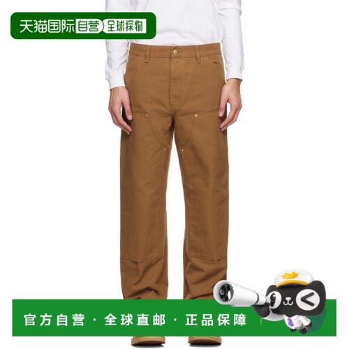 CARHARTT WIP 男士 棕色 Double Knee 长裤 I031501HZ02Brown工装