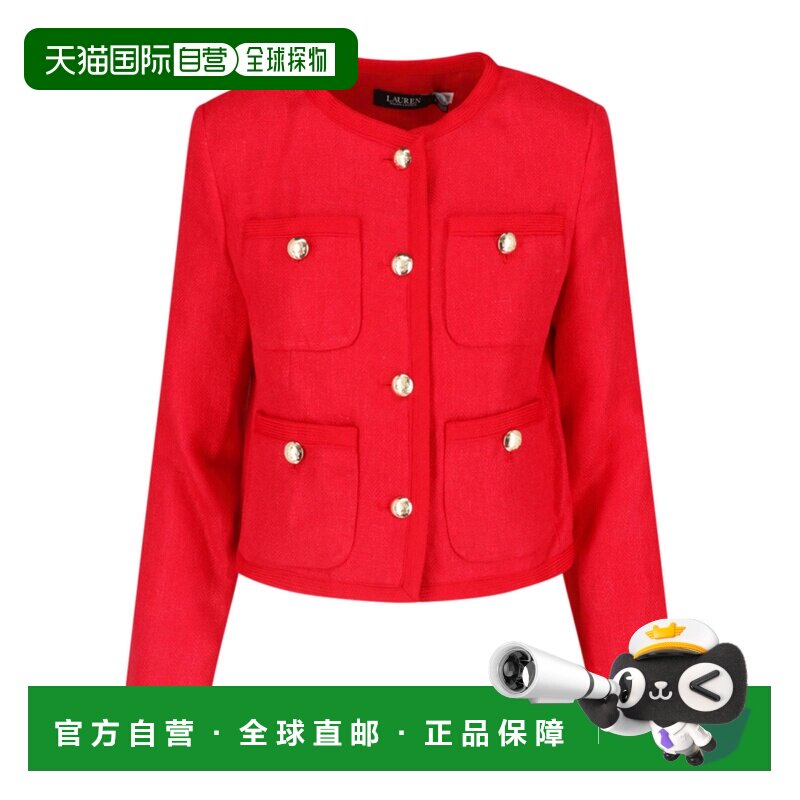 RALPH LAUREN 女士西服 亚麻 红色200P09011001 SS2026外套西装