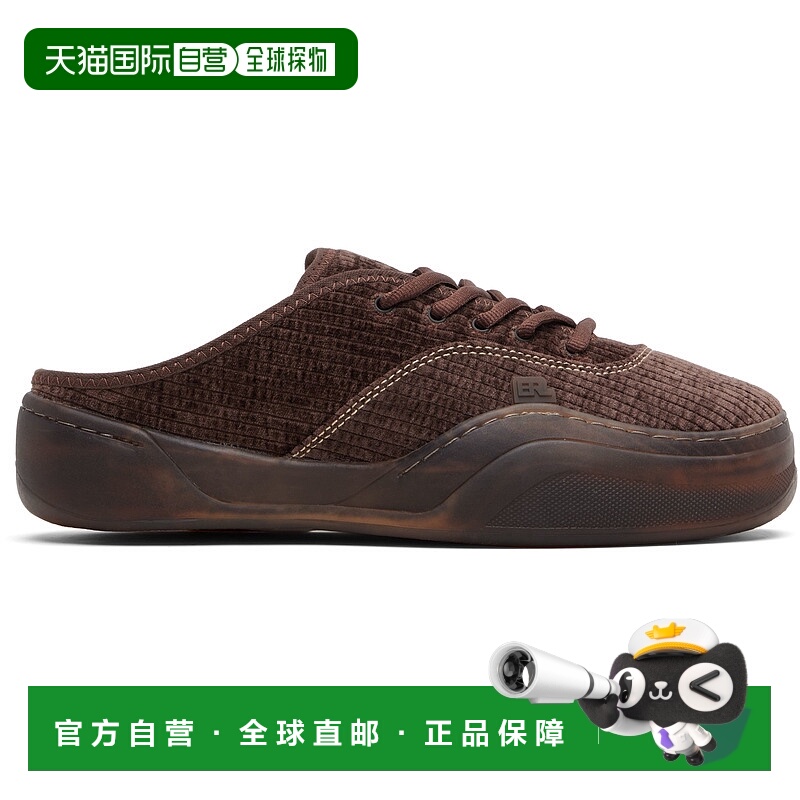 1h可退 潮奢 Erl 男士 棕色 Corduroy Camino 运动鞋 ERL11SH07