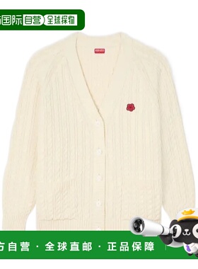 KENZO 女士针织衫 FG52CA7283LK03 SS2026 白色 Cardigan with pa
