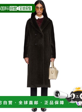 1h可退 潮奢 MaxMara 麦斯玛拉 女士 绿色 Rosanna 人造毛皮大衣