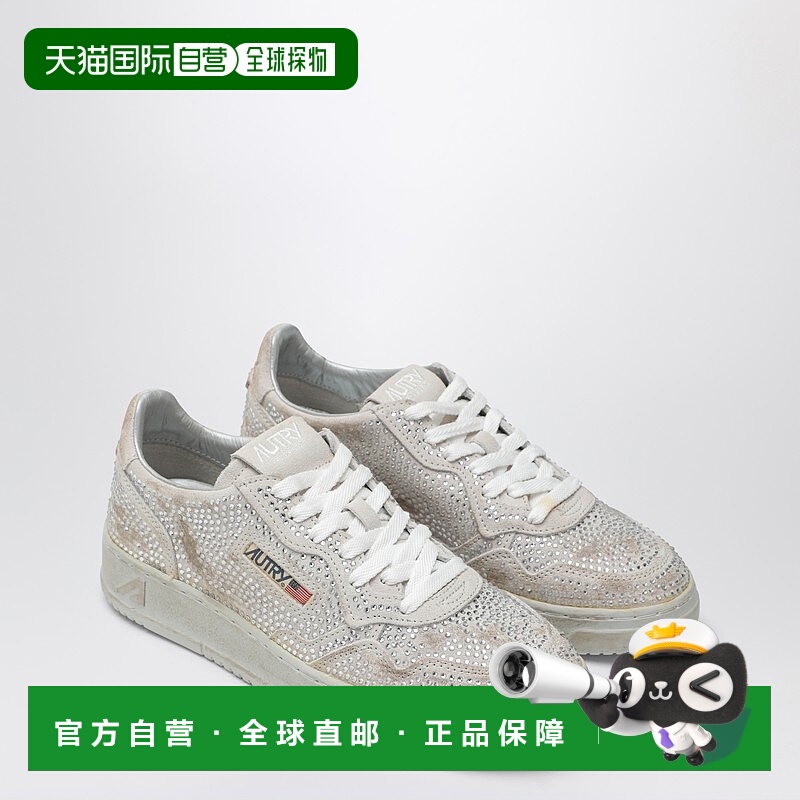 1h可退 潮奢 AUTRY 女士 Medalist Crystals 运动鞋(白色) AULWNA