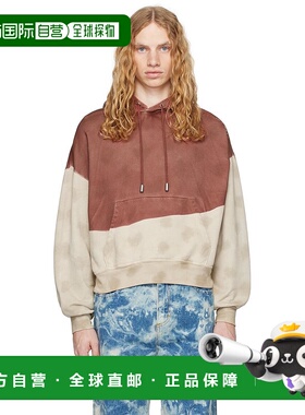 1h可退 潮奢 Eckhaus Latta 男士 红色 & 驼色 Mars 连帽衫 251EL