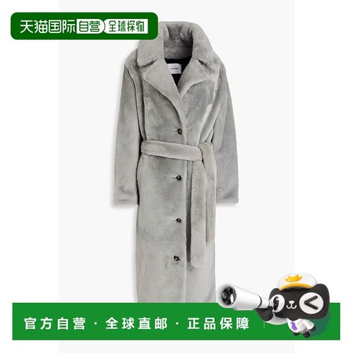 1h可退 潮奢 YVES SALOMON 女士 束带毛羊皮大衣 26WYM96720MER4A