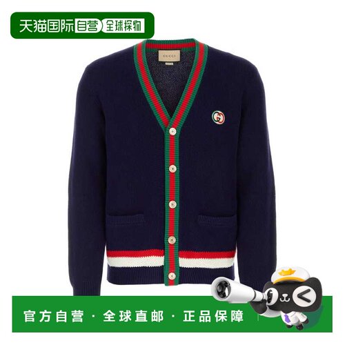 GUCCI 男士针织衫 752251XKC9O4437 AW2025 蓝色 Midnight blue c