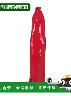 BALMAIN 女士连衣裙 EF0RP148XK973CH SS2025 红色 无袖连衣裙