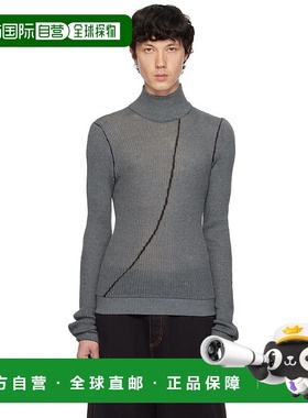 1h可退 潮奢 ISABOULDER 男士 独家发售灰色 Bow 针织衫 AW24MTP3