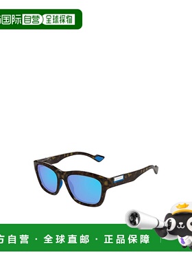 GUCCI 男士眼镜 GG1630S002 AW2024 古驰 蓝色几何太阳镜