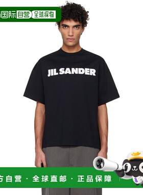 1h可退 潮奢 Jil Sander 吉尔 桑达 男士 黑色徽标 T 恤 J22GC022