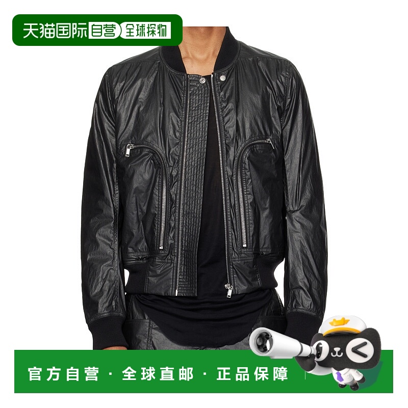 1h可退 RICK OWENS 男士夹克 RU02E1749PCT09 AW2025 黑色长袖