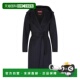 黑色 MAX 戴帽系带大衣 6081038706007 AW2019 MARA 女士外套