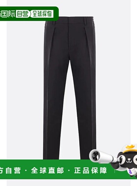 FENDI 男士休闲裤 FB0767AR9DF0QA1 AW2024 黑色直筒裤