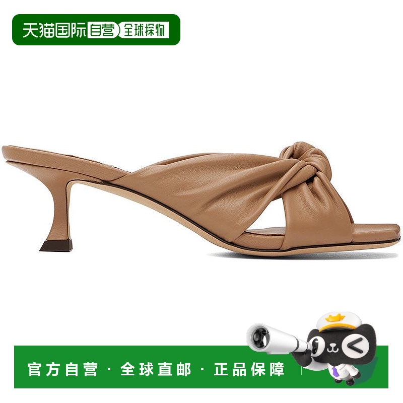 1h可退 潮奢 Jimmy Choo 周仰杰 女士 驼色 Avenue 50 穆勒鞋 AVE