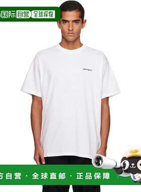 1h可退 潮奢 CARHARTT WIP 男士 白色 Script Embroidery T 恤 I0