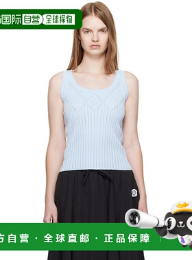 1h可退 潮奢 kenzo 高田贤三 女士 蓝色 Paris Textured 背心 FF6