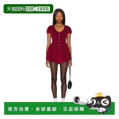 1h可退 潮奢 Free People 自由人 女士 x Bells 银色连身裤 OB211