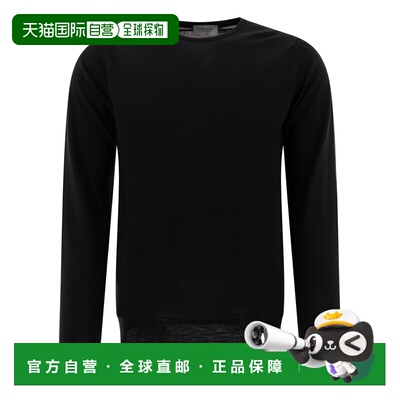 John Smedley 男士 圆领毛衣 LUNDYB black黑色 舒适时尚长袖