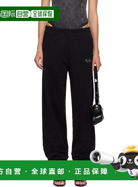 1h可退 潮奢 Diesel 迪赛 女士 黑色 P-Lacyn-Od 运动裤 A194470B