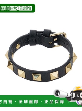 VALENTINO 男士腰带 YJ0X53HAU0NO AW2025 黑色 ROCKSTUD 装饰手