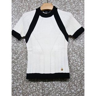 女士T恤 短袖 FF1AL075KI64GAB 白色 上衣 AW2025 BALMAIN