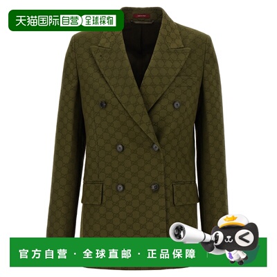 GUCCI 女士外套 831993Z7AH83602 CO 绿色 Double-breasted blaze