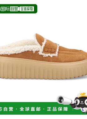 HOGAN 男士拖鞋 HXW6450FX30BTMS410 AW2025 驼色 H-Stripes Sabo