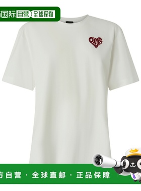 PINKO 女士T恤 105526A33IZR2 SS2026 白色短袖