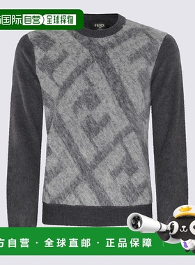 FENDI 男士卫衣 FZX091APJJF1ML0 AW2023 灰色长袖