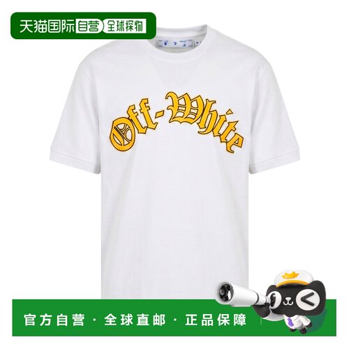 OFF-WHITE 男士T恤 44OWOS26T072100 SS2025 白色