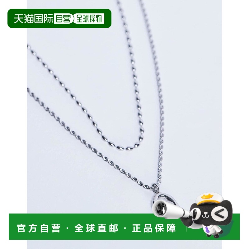 1h可退 潮奢 Topshop 女士 Nina 防水不锈钢多股式链条吊坠项链()
