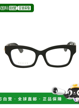 GUCCI 女士眼镜 GG0031OA001 SS2025 古驰徽标 黑色平光镜