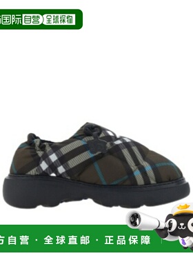 BURBERRY 女士运动鞋 80953501 AW2024 绿色 Blend Pillow格纹低