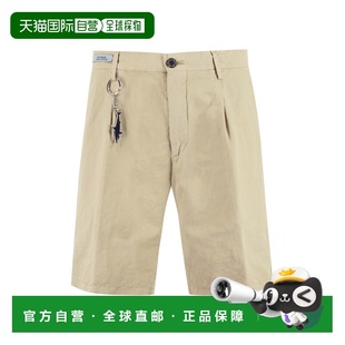 23414034128 SS2023 浅棕色 PAUL&SHARK and 短裤 Cotton lin 男士