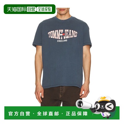 潮奢 Tommy Hilfiger 汤米 希尔费格 男士 Waving 小旗T恤 DM0DM2