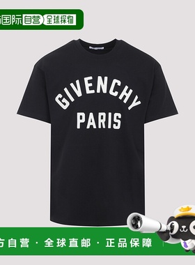 GIVENCHY 男士T恤 BM71NK3YRS004 CO 黑色 REGULAR FIT TSHIRT