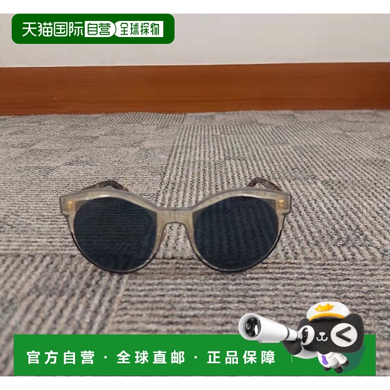 1h可退 DIOR 女士眼镜 2478041VV53KU1VV AW2021 黑色 圆框太阳镜