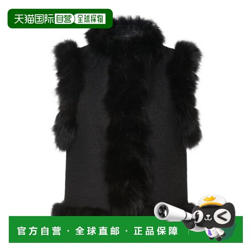 FENDI 女士马甲 FW5170B1HGF0QA1 AW2026 黑色 无袖支付后1h可退