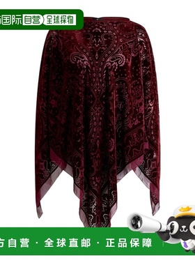 1h可退 ETRO 女士披肩 WRJA0145AV757R0369 AW2025 红色 烂花天鹅