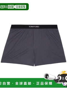 TOM FORD 女士短裤 T4LE5110DARK AW2024 灰色 平角徽标内裤
