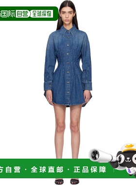 1h可退 潮奢 Givenchy 纪梵希 女士 蓝色 Cocoon 牛仔连衣裙 BW22