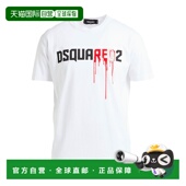 潮奢 舒适时尚 Dsquared2 男士 1h可退 white白色 二次方 T恤