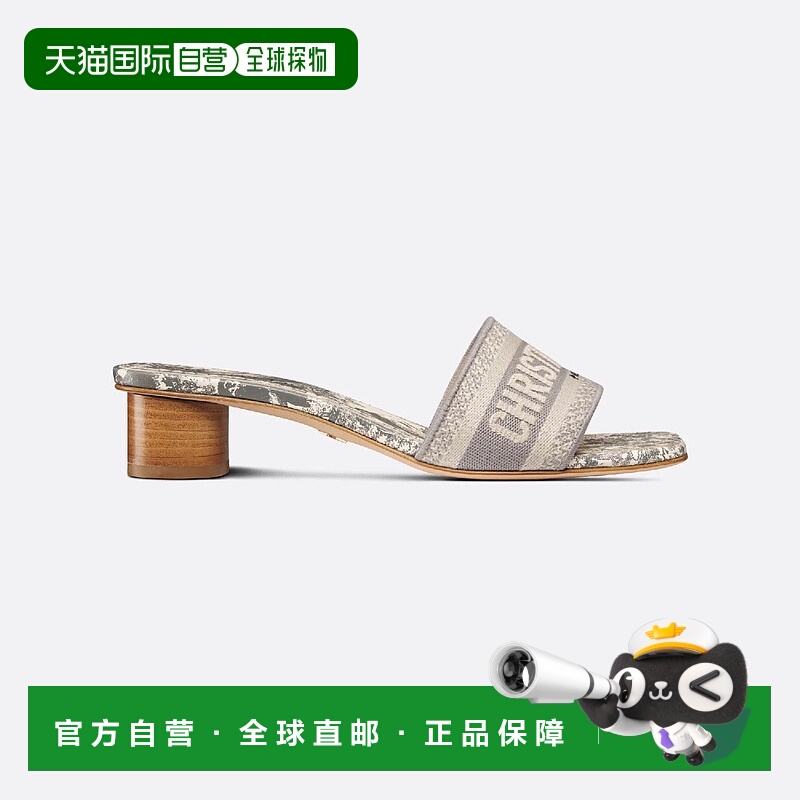 1h可退 DIOR 迪奥 25秋冬 KCQ902TJE_S21G 女士 中跟凉鞋高跟鞋