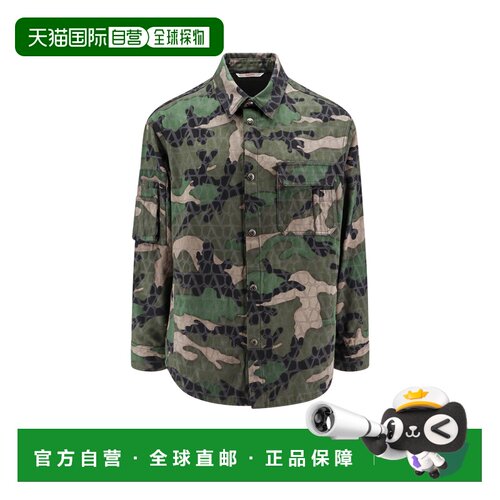 VALENTINO 男士夹克 5V3CIA07AA5WUH AW2024 绿色 JACKET