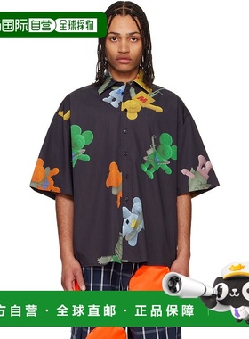 1h可退 潮奢 Walter Van Beirendonck 男士 黑色 Star 衬衫 6007