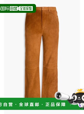 1h可退 潮奢 CLAUDIE PIERLOT 女士 绒面革直筒裤 CFPPA00525BEIG