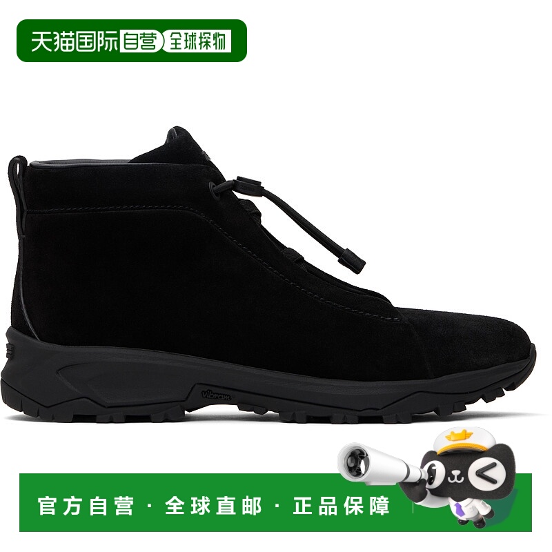 1h可退 潮奢 zegna 杰尼亚 男士 黑色 Triple Stitch Vetta 高帮