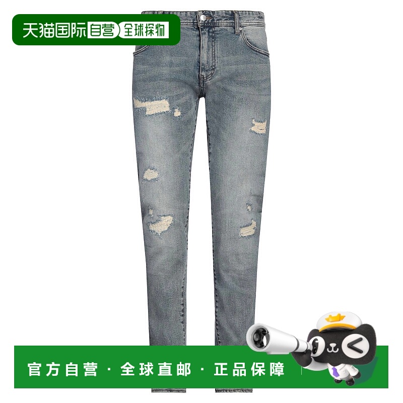 1h可退 潮奢 Armani Exchange 男士 牛仔长裤 blue蓝色 舒适时尚