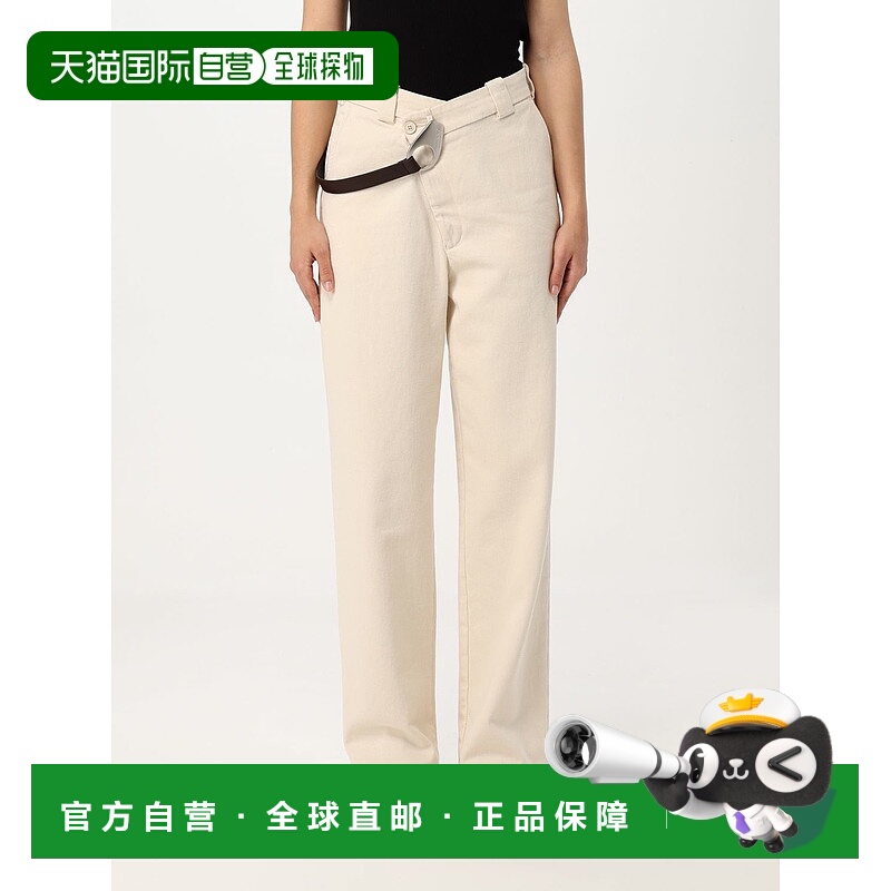 1h可退 PINKO 女士休闲裤 105071A2JPC21 SS2025 白色 Beige pant