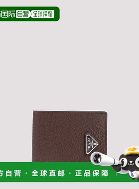 PRADA 男士钱包 2MO5132E54F0038 AW2025 黑色 GRAINED LEATHER B