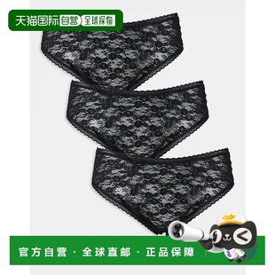 女士 Curve brazilian 1h可退 三件套 ASOS 设计全蕾丝内裤 潮奢